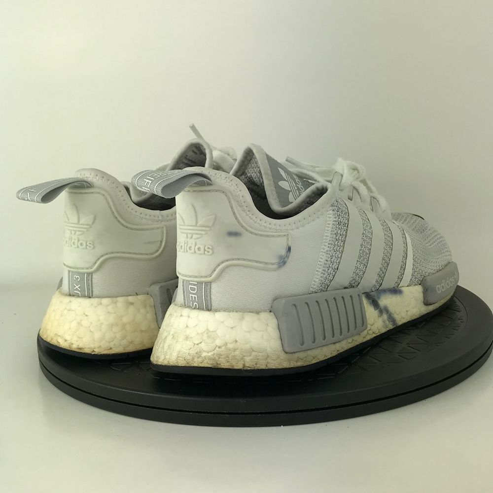 Adidas NMD R1 Blizzard White/Gray Athletic Running Shoes B79759 Men's Size 9 - Picture 5 of 12